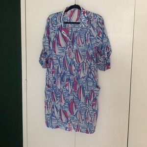 Lilly Pulitzer cover up in Red Right Return XL
